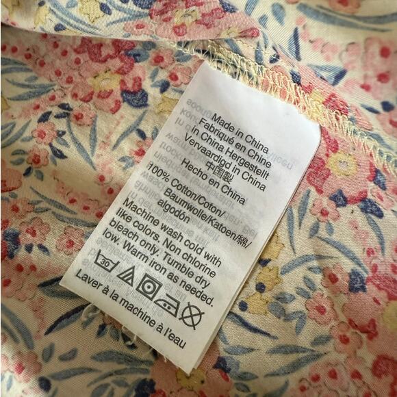 J.Crew x Liberty Pink Floral Print Popover Tunic Size 0 - Picture 6 of 7